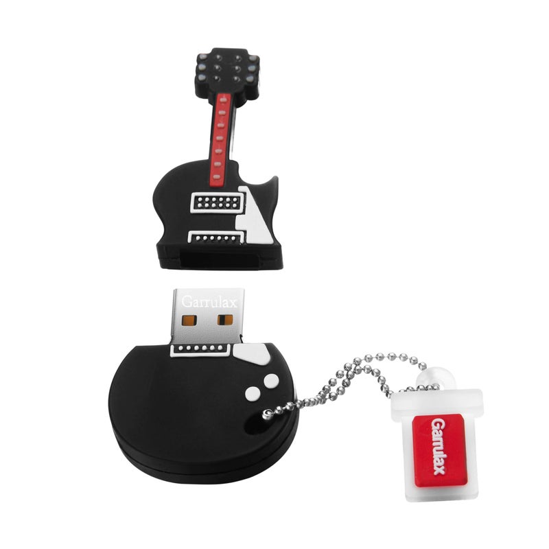 GARRULAX USB Flash Drive, 8GB / 16GB / 32GB USB2.0 Cute Shape USB Memory Stick Date Storage Pendrive Thumb Drives (32GB, Mini Guitar) - Image 1